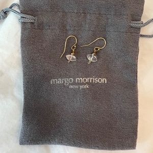 Margo Morrison Pink Quartz faceted gemstone earrings